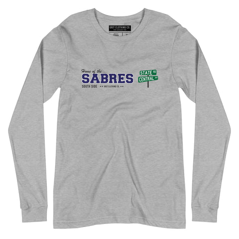 Sabres - State & Central - Long Sleeve T-Shirt