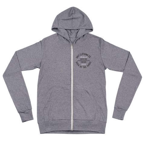 Authentic - Back of the Yards - Lightweight Unisex Zip Hoodie