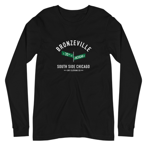 Bronzeville - 35th & Michigan - Unisex Long Sleeve T-Shirt