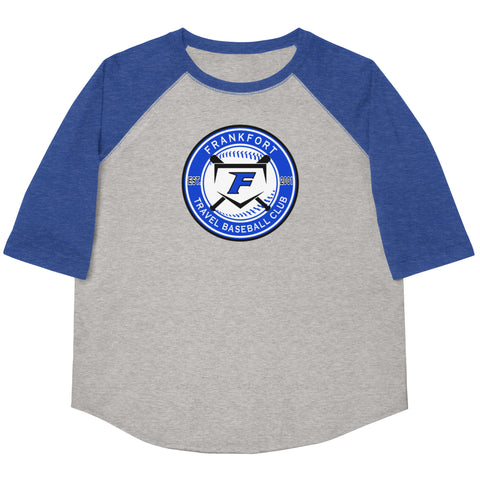Frankfort Travel Baseball 3/4 Sleeve Youth baseball shirt